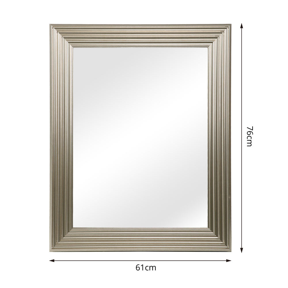 Medea - Rectangular Wall Mirror - Accent Silver -76x61