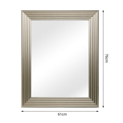 Medea - Rectangular Wall Mirror - Accent Silver -76x61