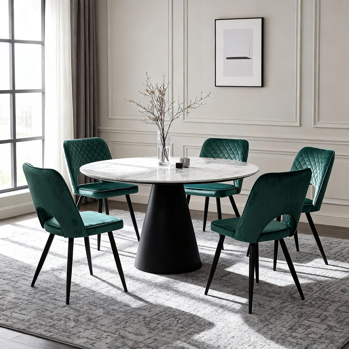 Metis - Velvet Dining chair - Set of 2