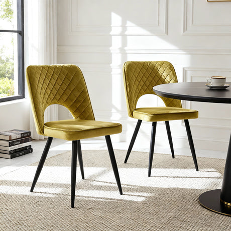 Metis – Velvet Dining Chairs Set of 2