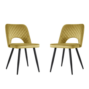 Metis - Velvet Dining chair - Set of 2