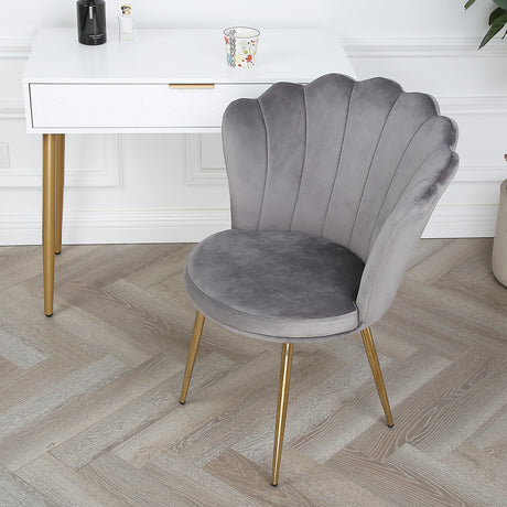 Mini Flora Velvet Occasional Armchair – Floral Backrest Accent Chair