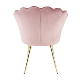 Mini Flora Velvet - Occasional Chair - Floral-Designed Backrest