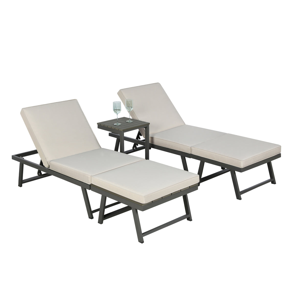 Monaco - Lounge Corner Sofa Set - Transforms into x2 Sunbeds