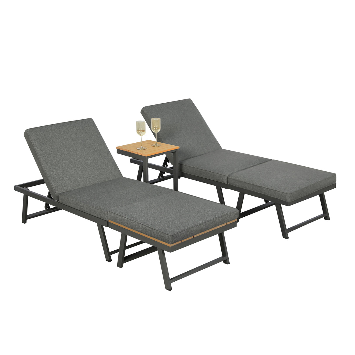 Monaco - Lounge Corner Sofa Set - Transforms into x2 Sunbeds