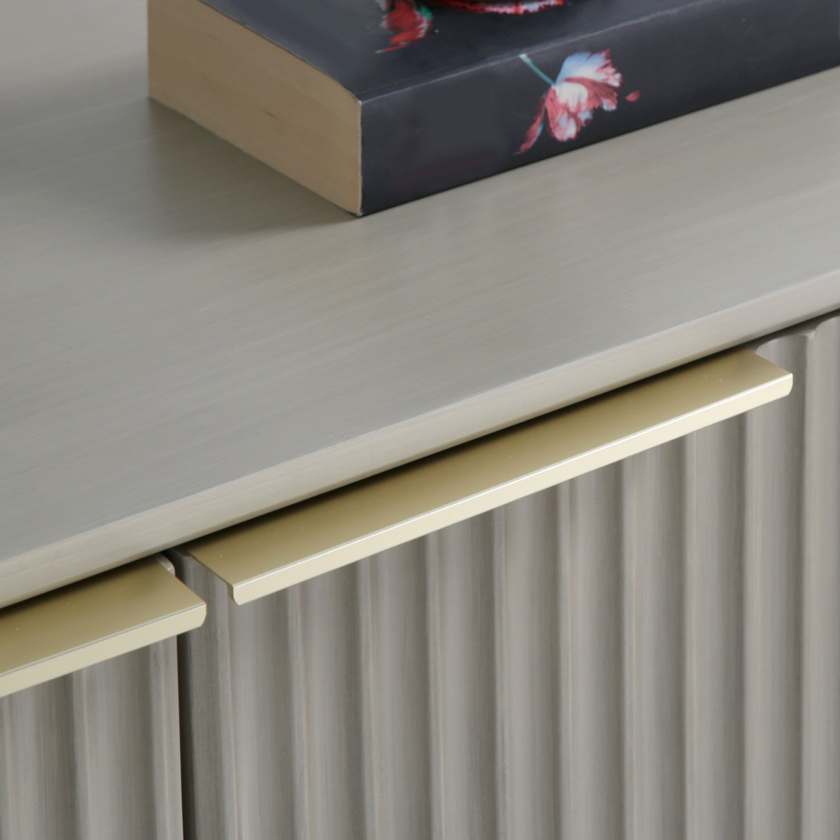 Monza – 2 Door Sideboard with Fluted Panels – Black or Pale Ash