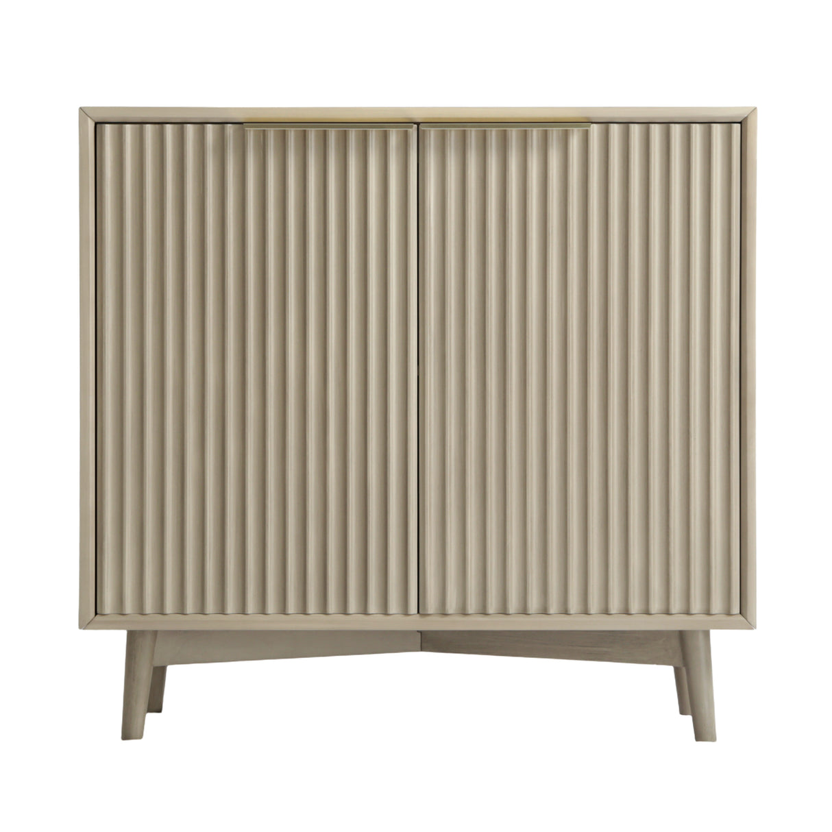 Monza – 2 Door Sideboard with Fluted Panels – Black or Pale Ash