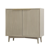 Monza – 2 Door Sideboard with Fluted Panels – Black or Pale Ash