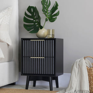 Monza - 2 Drawer Bedside Table