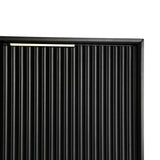Monza – 3 Door Sideboard with Fluted Detailing – Black or Pale Ash