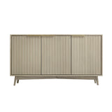 Monza – 3 Door Sideboard with Fluted Detailing – Black or Pale Ash