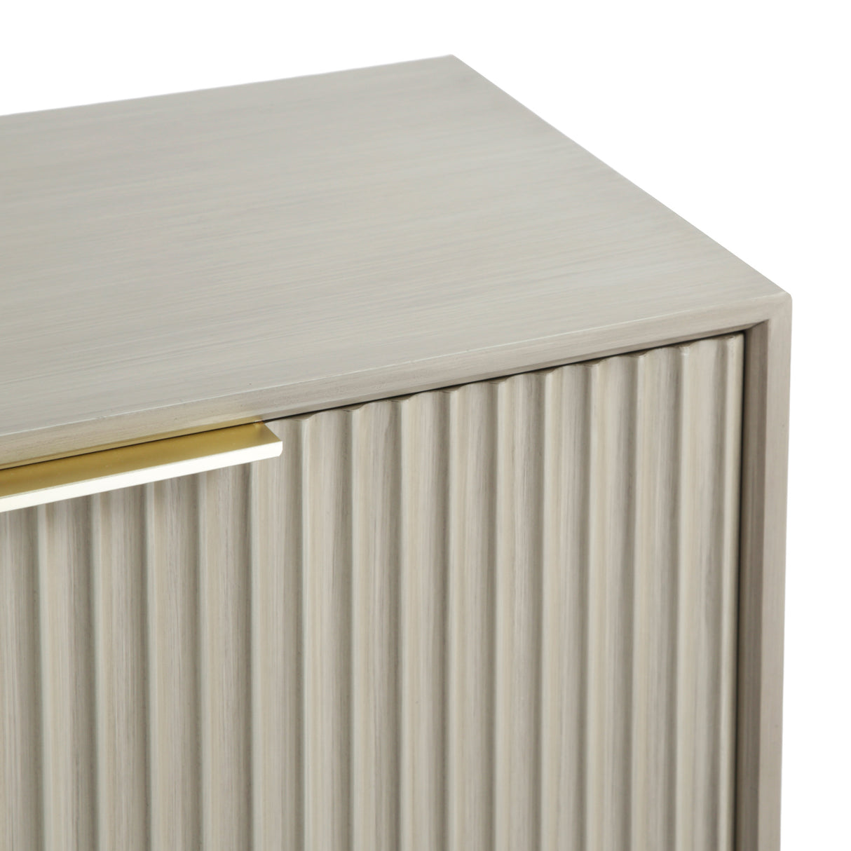 Monza – 3 Door Sideboard with Fluted Detailing – Black or Pale Ash