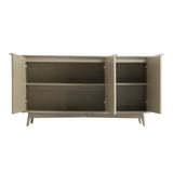 Monza – 3 Door Sideboard with Fluted Detailing – Black or Pale Ash