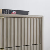 Monza – 3 Drawer Chest with Fluted Front – Black or Grey