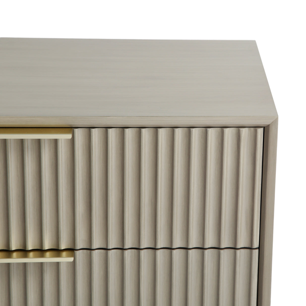 Monza – 3 Drawer Chest with Fluted Front – Black or Grey