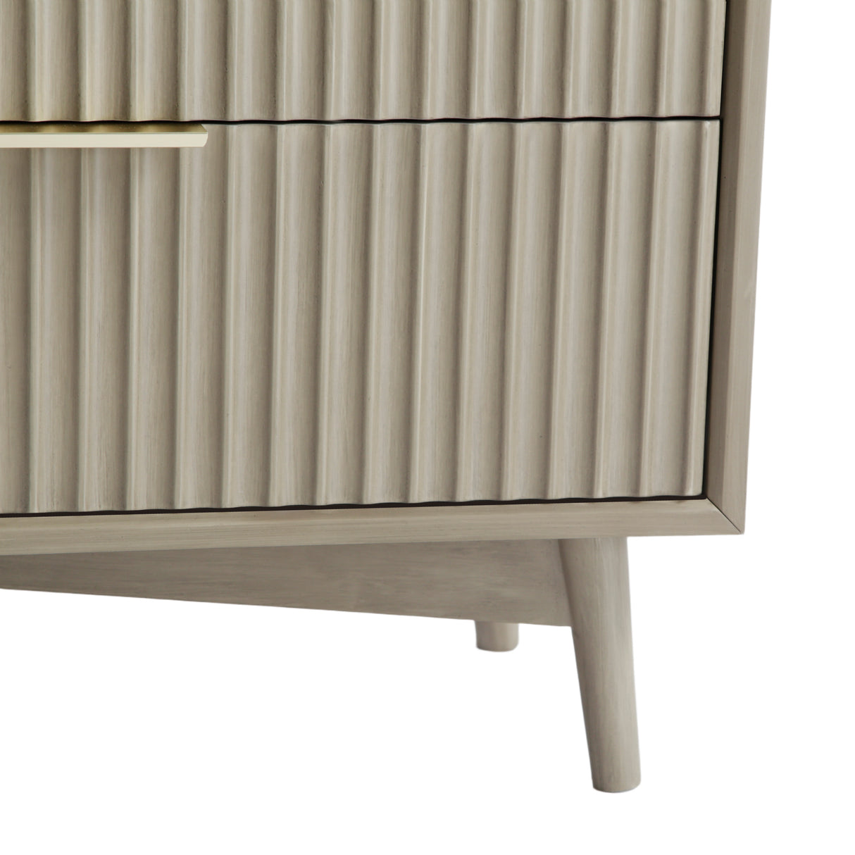 Monza – 3 Drawer Chest with Fluted Front – Black or Grey