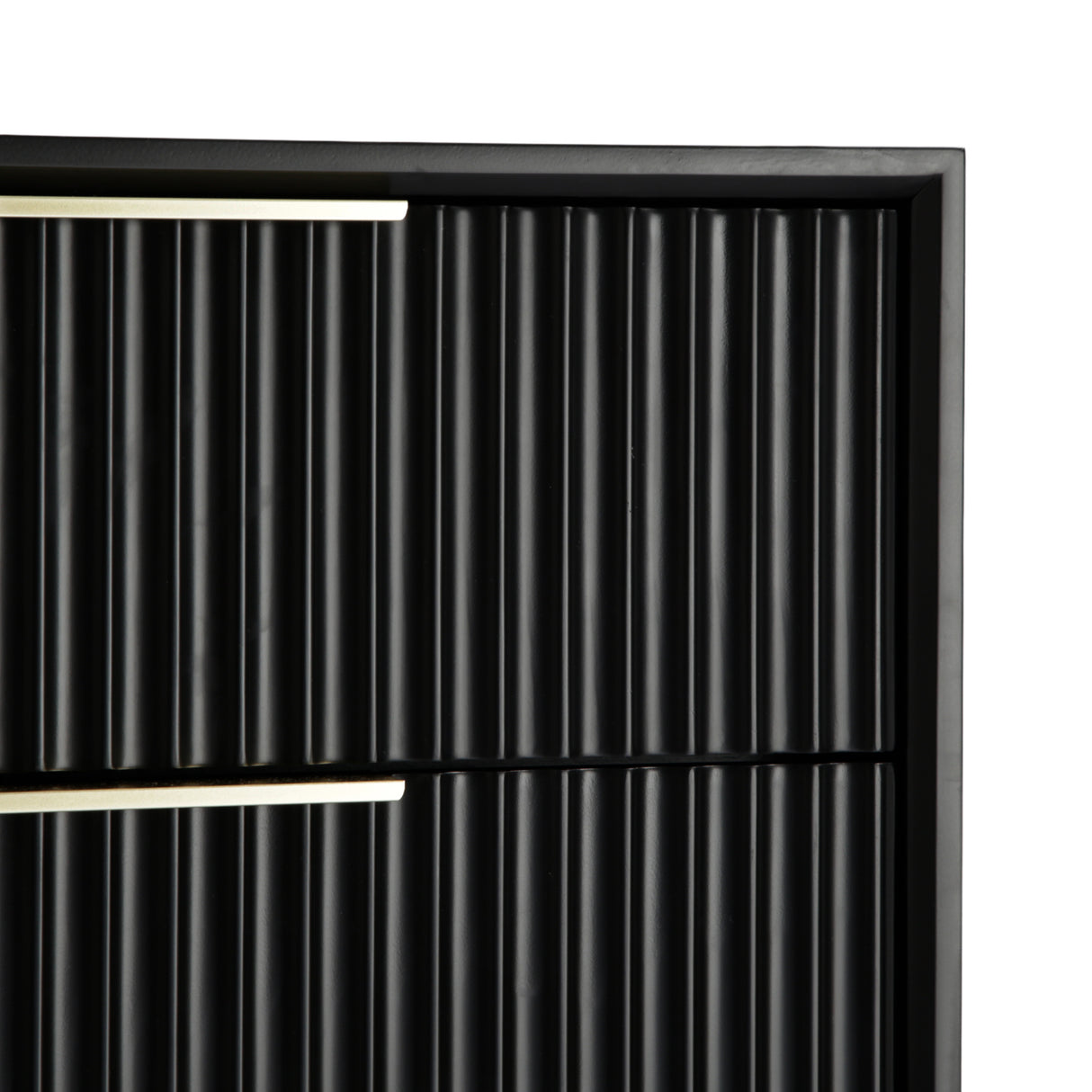 Monza – 6 Chest of Drawer with Fluted Front – Black or Grey
