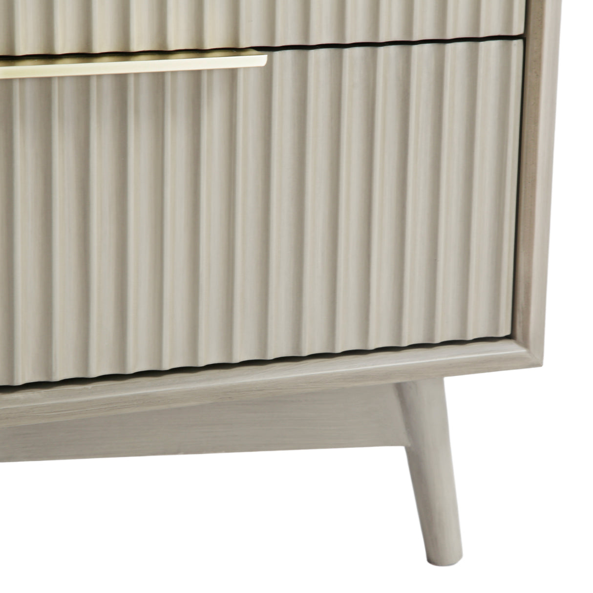 Monza – 6 Chest of Drawer with Fluted Front – Black or Grey