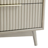Monza – 6 Chest of Drawer with Fluted Front – Black or Grey