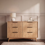 Monza 6 Drawer Chest Natural
