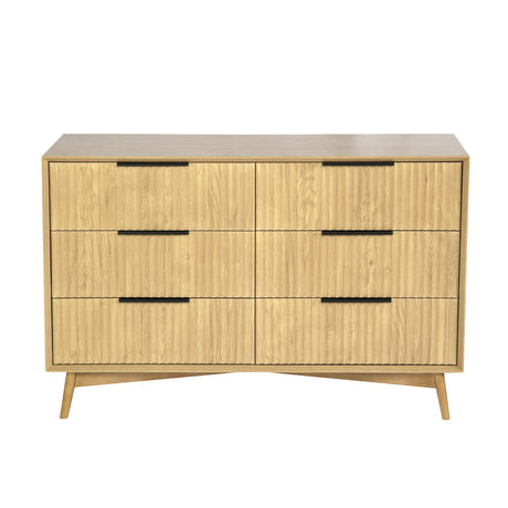 Monza 6 Drawer Chest Natural