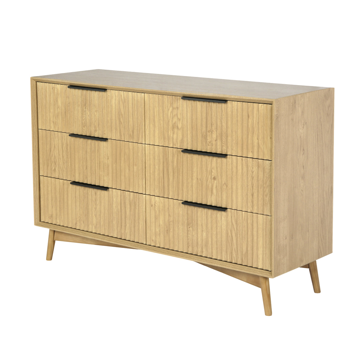 Monza 6 Drawer Chest Natural