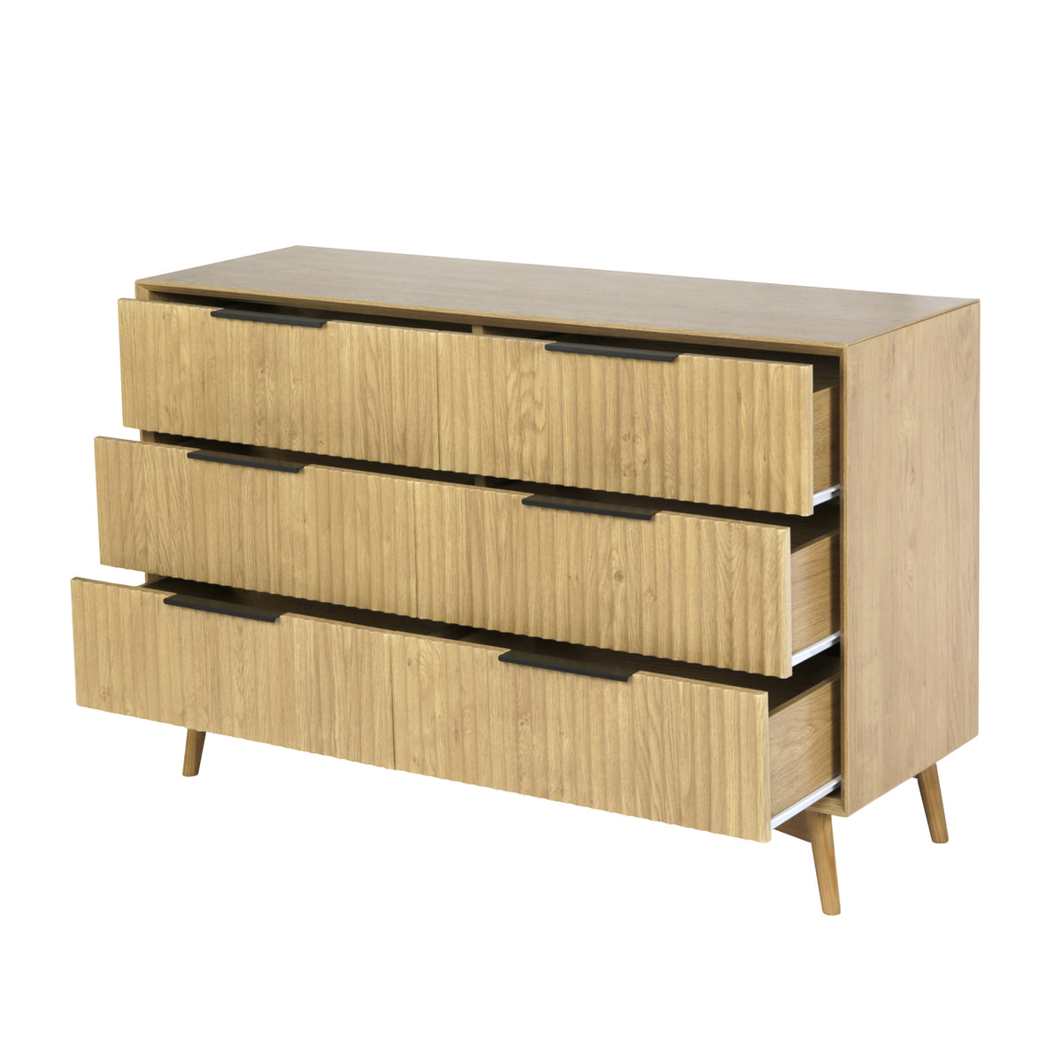 Monza 6 Drawer Chest Natural