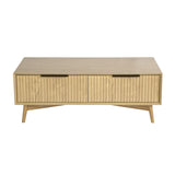 Monza Coffee Table with Drawers Natural