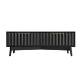 Monza – Coffee Table with Fluted Drawers – Black or Grey