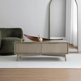 Monza – Coffee Table with Fluted Drawers – Black or Grey