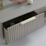 Monza – Coffee Table with Fluted Drawers – Black or Grey