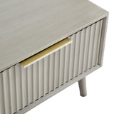 Monza – Coffee Table with Fluted Drawers – Black or Grey