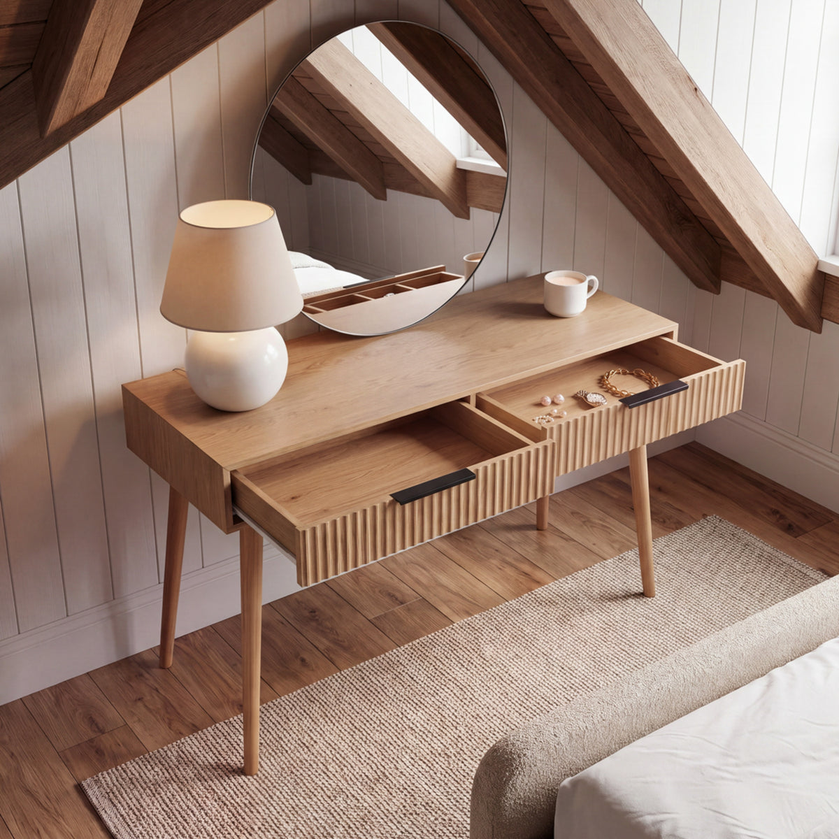 Monza Dressing Table Natural