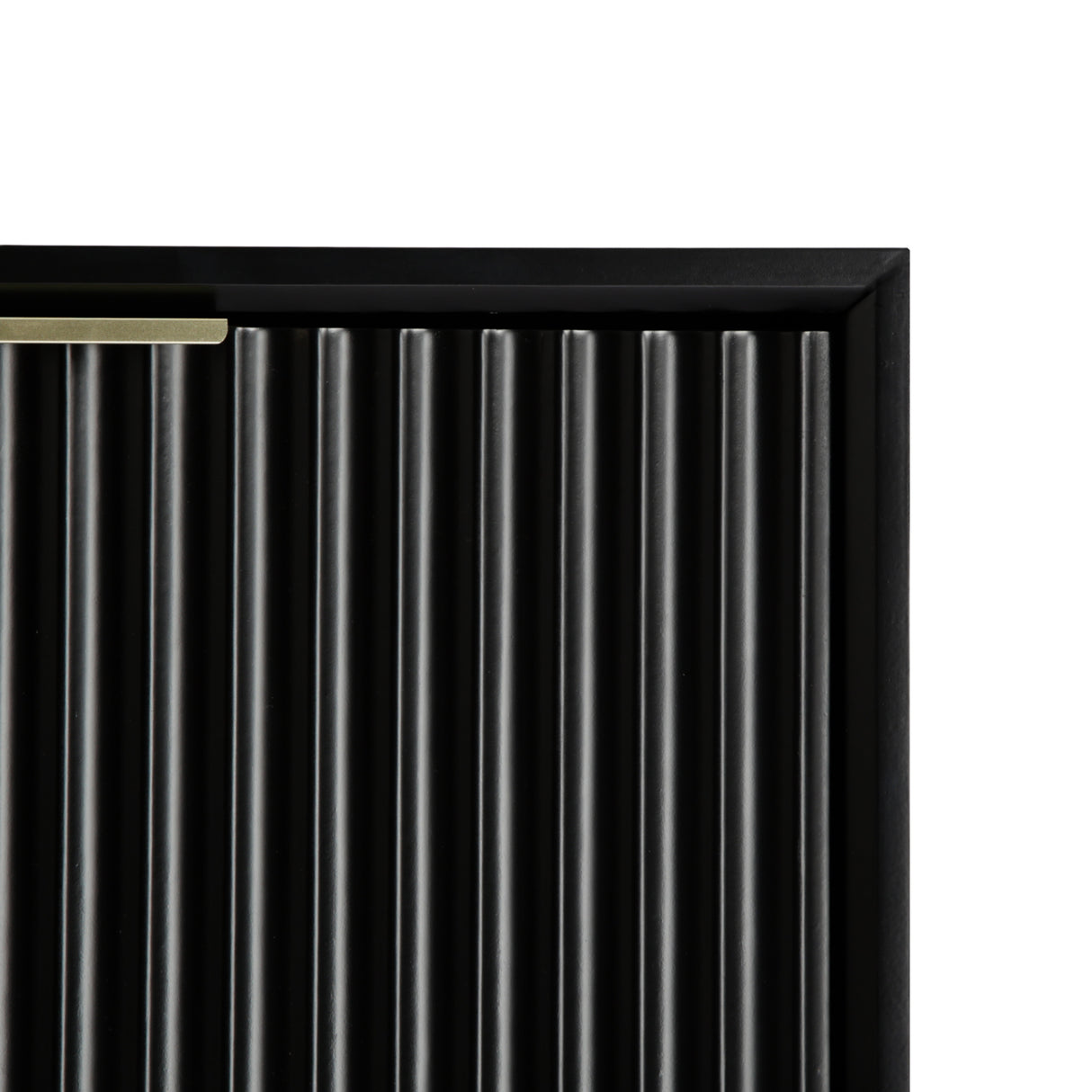 Monza – Shoe Storage Cabinet with Fluted Doors – Black or Grey
