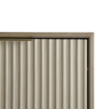 Monza – Shoe Storage Cabinet with Fluted Doors – Black or Grey