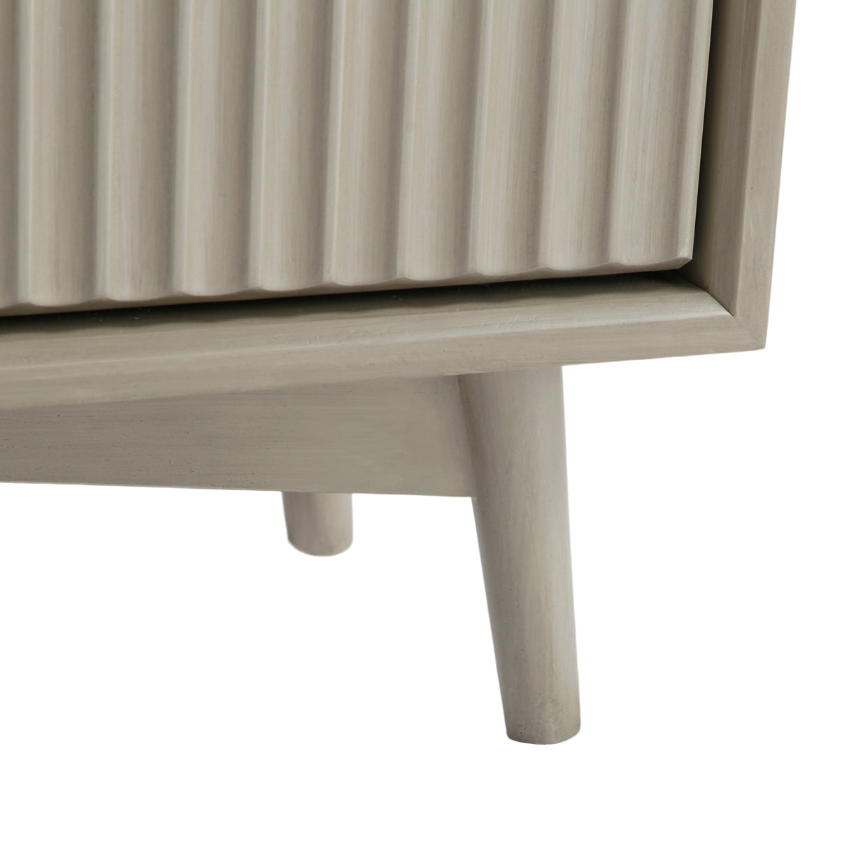 Monza – Shoe Storage Cabinet with Fluted Doors – Black or Grey