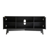 Monza – Fluted TV Unit with Storage – Black or Grey