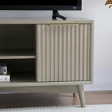 Monza – Fluted TV Unit with Storage – Black or Grey