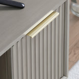 Monza – Fluted TV Unit with Storage – Black or Grey