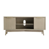 Monza – Fluted TV Unit with Storage – Black or Grey
