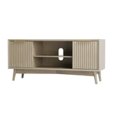 Monza – Fluted TV Unit with Storage – Black or Grey