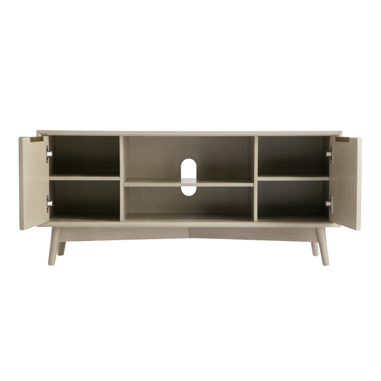 Monza – Fluted TV Unit with Storage – Black or Grey