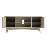 Monza – Fluted TV Unit with Storage – Black or Grey