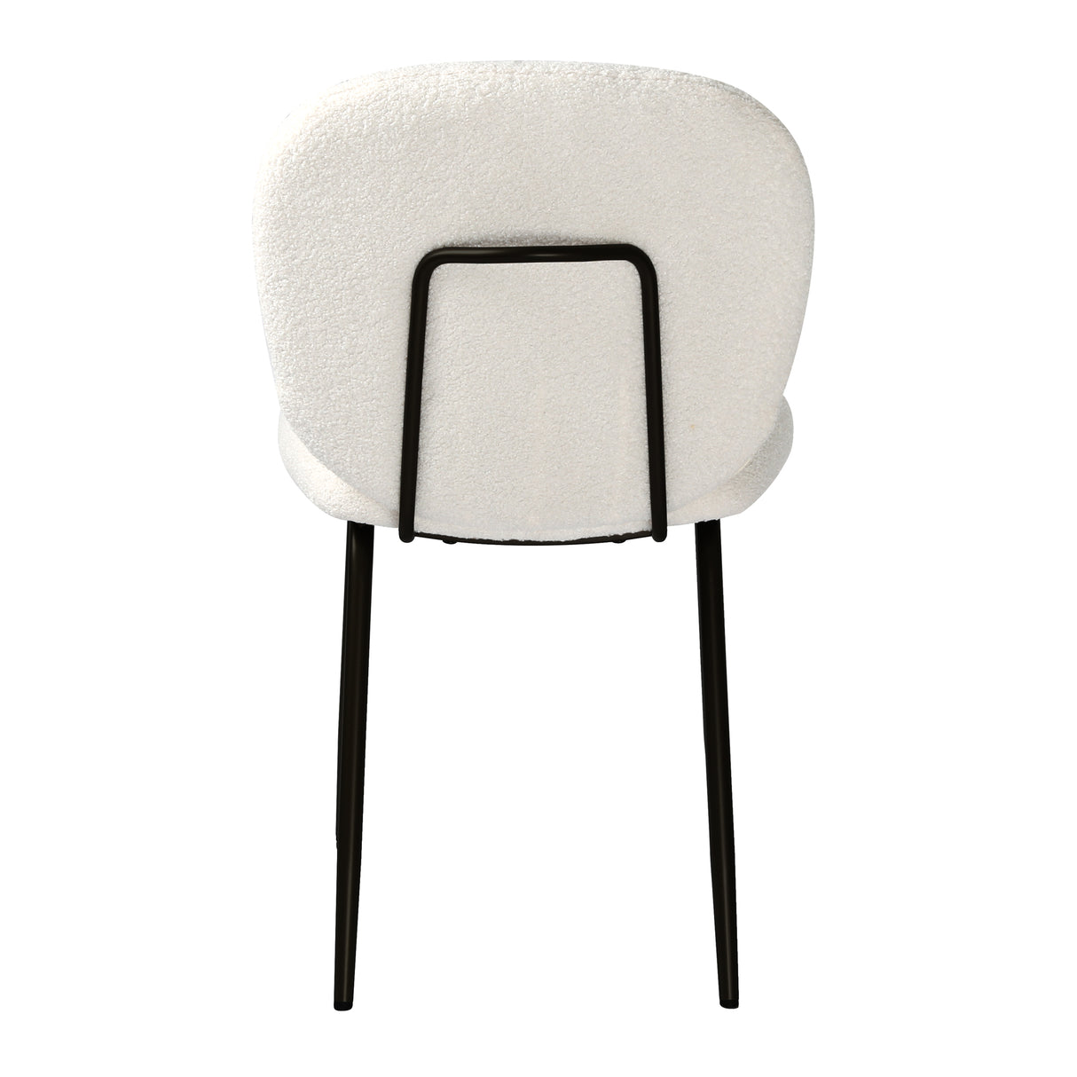 Muffin - Set of 2 Dining Chairs in Boucle - Cream