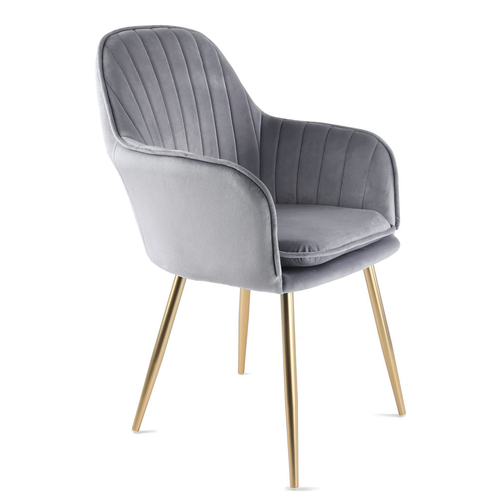 Muse - Occasional Chair with Velvet Upholstery