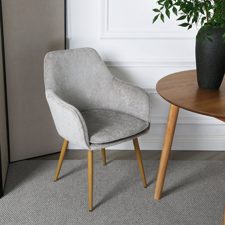 Muse - Accent Chair in Woven Yarn Fabric Upholstery