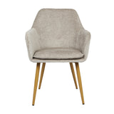Muse - Pair of Chairs in Woven Yarn Fabric - Set of 2 Dining Chairs