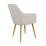 Muse - Pair of Chairs in Woven Yarn Fabric - Set of 2 Dining Chairs