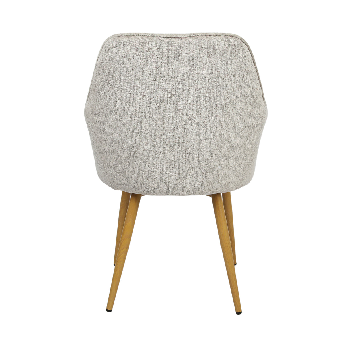 Muse - Pair of Chairs in Woven Yarn Fabric - Set of 2 Dining Chairs