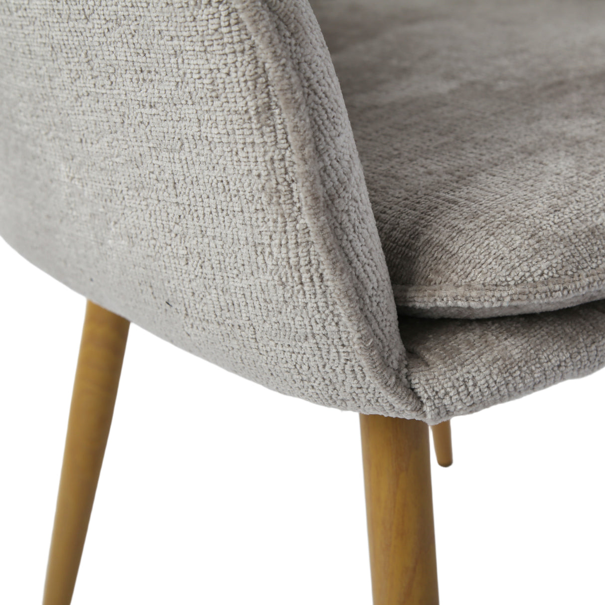 Muse - Pair of Chairs in Woven Yarn Fabric - Set of 2 Dining Chairs